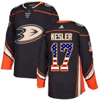 Youth Anaheim Ducks #17 Ryan Kesler Black Home Authentic USA Flag Stitched NHL Jersey