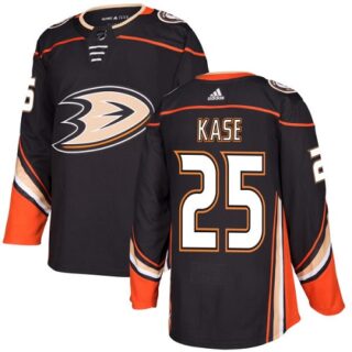 Youth Anaheim Ducks #25 Ondrej Kase Black Home Authentic Stitched NHL Jersey
