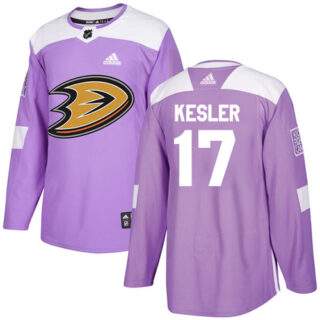 Youth Anaheim Ducks #17 Ryan Kesler Purple Authentic Fights Cancer Stitched NHL Jersey