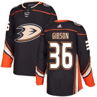 Youth Anaheim Ducks #36 John Gibson Black Home Authentic Stitched NHL Jersey