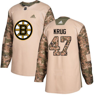 Youth Boston Bruins #47 Torey Krug Camo Authentic 2017 Veterans Day Youth Stitched NHL Jersey