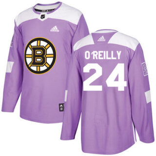 Youth Boston Bruins #24 Terry O'Reilly Purple Authentic Fights Cancer Youth Stitched NHL Jersey