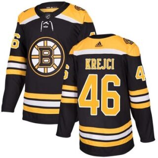 Youth Boston Bruins #46 David Krejci Black Home Authentic Youth Stitched NHL Jersey
