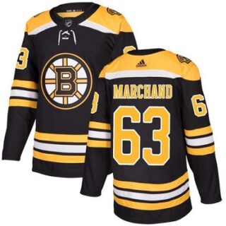 Youth Boston Bruins #63 Brad Marchand Black Home Authentic Youth Stitched NHL Jersey