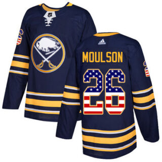 Youth Buffalo Sabres #26 Matt Moulson Navy Blue Home Authentic USA Flag Stitched NHL Jersey