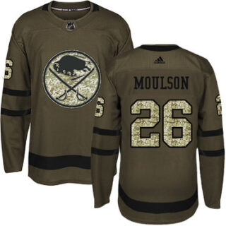 Youth Buffalo Sabres #26 Matt Moulson Green Salute to Service Stitched NHL Jersey