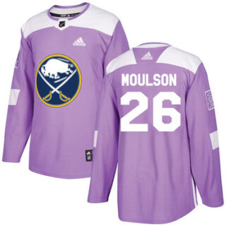 Youth Buffalo Sabres #26 Matt Moulson Purple Authentic Fights Cancer Stitched NHL Jersey