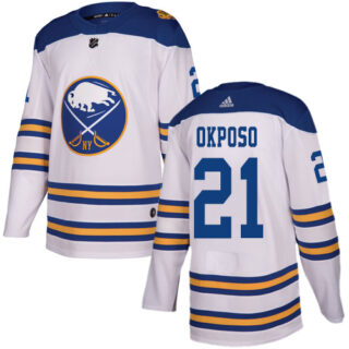 Youth Buffalo Sabres #21 Kyle Okposo White Authentic 2018 Winter Classic Stitched NHL Jersey
