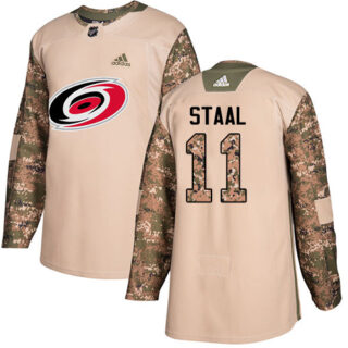 Youth Carolina Hurricanes #11 Jordan Staal Camo Authentic 2017 Veterans Day Stitched NHL Jersey