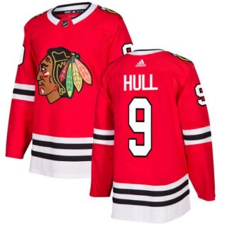 Youth Chicago Blackhawks #9 Bobby Hull Red Home Authentic Stitched NHL Jersey