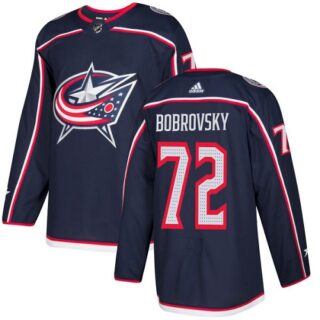 Youth Columbus Blue Jackets #72 Sergei Bobrovsky Navy Blue Home Authentic Stitched NHL Jersey