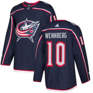 Youth Columbus Blue Jackets #10 Alexander Wennberg Navy Blue Home Authentic Stitched NHL Jersey