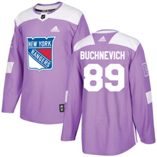 Youth Detroit Rangers #89 Pavel Buchnevich Purple Authentic Fights Cancer Stitched NHL Jersey