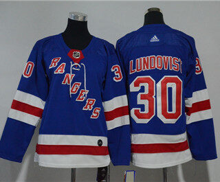 Youth Detroit Rangers #30 Henrik Lundqvist Blue Jersey