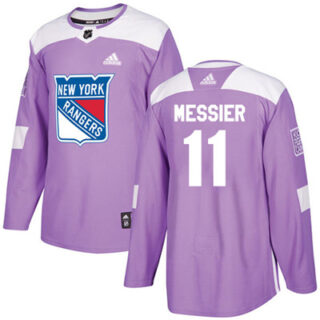 Youth Detroit Rangers #11 Mark Messier Purple Authentic Fights Cancer Stitched NHL Jersey