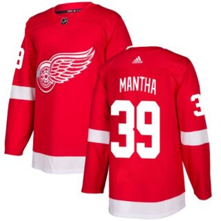 Youth Detroit Red Wings #39 Anthony Mantha Red Home Authentic Stitched NHL Jersey
