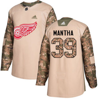 Youth Detroit Red Wings #39 Anthony Mantha Camo Authentic 2017 Veterans Day Stitched NHL Jersey
