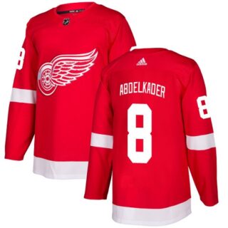 Youth Detroit Red Wings #8 Justin Abdelkader Red Home Authentic Stitched NHL Jersey