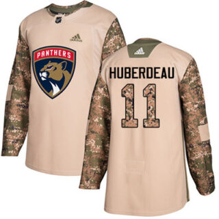 Youth Florida Panthers #11 Jonathan Huberdeau Camo Authentic 2017 Veterans Day Stitched NHL Jersey