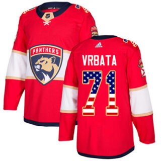 Youth Florida Panthers #71 Radim Vrbata Red Home Authentic USA Flag Stitched NHL Jersey
