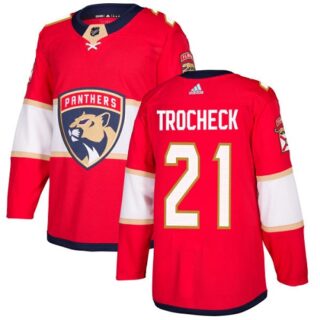 Youth Florida Panthers #21 Vincent Trocheck Red Home Authentic Stitched NHL Jersey