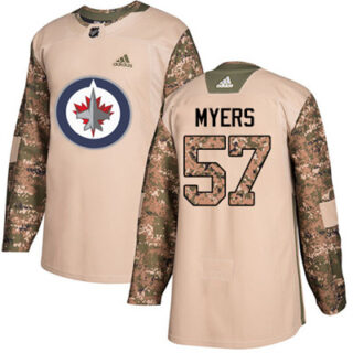 Youth Winnipeg Jets #57 Tyler Myers Camo Authentic 2017 Veterans Day Stitched NHL Jersey