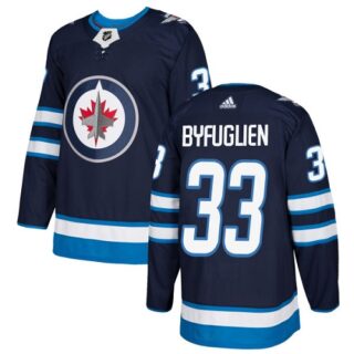 Youth Winnipeg Jets #33 Dustin Byfuglien Navy Blue Home Authentic Stitched NHL Jersey