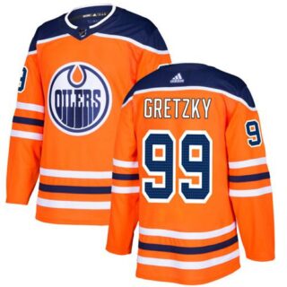 Youth Edmonton Oilers #99 Wayne Gretzky Orange Home Authentic Stitched NHL Jersey