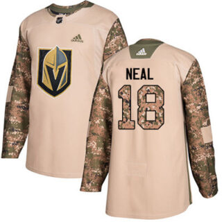 Youth Vegas Golden Knights #18 James Neal Camo Authentic 2017 Veterans Day Stitched NHL Jersey
