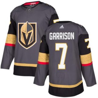 Youth Vegas Golden Knights #7 Jason Garrison Grey Home Authentic Stitched NHL Jersey