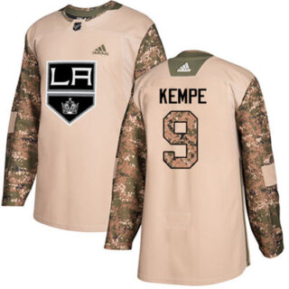 Youth Los Angeles Kings #9 Adrian Kempe Camo Authentic 2017 Veterans Day Stitched NHL Jersey