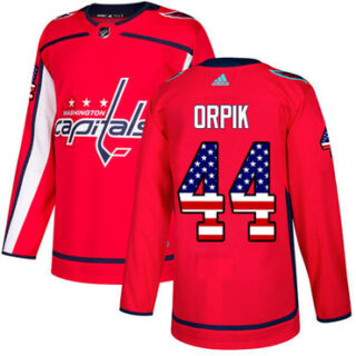 Youth Washington Capitals #44 Brooks Orpik Red Home Authentic USA Flag Stitched NHL Jersey