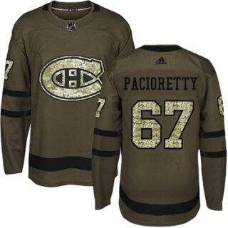 Youth Montreal Canadiens #67 Max Pacioretty Green Salute to Service Stitched NHL Jersey