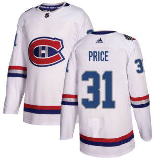 Youth Montreal Canadiens #31 Carey Price White Authentic 2017 100 Classic Stitched NHL Jersey