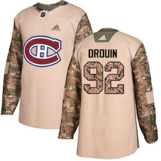 Youth Montreal Canadiens #92 Jonathan Drouin Camo Authentic 2017 Veterans Day Stitched NHL Jersey