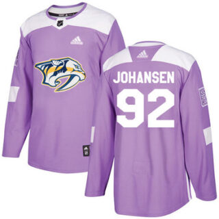 Youth Nashville Predators #92 Ryan Johansen Purple Authentic Fights Cancer Stitched NHL Jersey