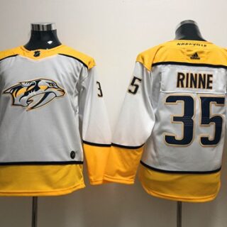 Youth Nashville Predators #35 Pekka Rinne White Road Authentic Stitched NHL Jersey