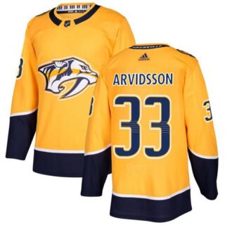 Youth Nashville Predators #33 Viktor Arvidsson Yellow Home Authentic Stitched NHL Jersey