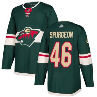 Youth Minnesota Wild #46 Jared Spurgeon Green Home Authentic Stitched NHL Jersey