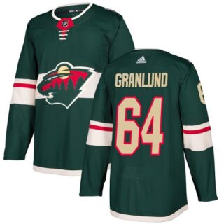 Youth Minnesota Wild #64 Mikael Granlund Green Home Authentic Stitched NHL Jersey