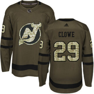 Youth New Jersey Devils #29 Ryane Clowe Green Salute to Service Stitched NHL Jersey