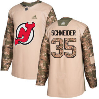 Youth New Jersey Devils #35 Cory Schneider Camo Authentic 2017 Veterans Day Stitched NHL Jersey