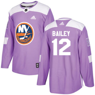 Youth New York Islanders #12 Josh Bailey Purple Authentic Fights Cancer Stitched NHL Jersey