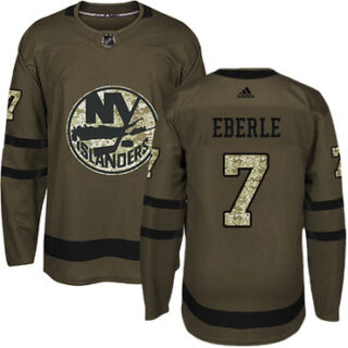 Youth New York Islanders #7 Jordan Eberle Green Salute to Service Stitched NHL Jersey