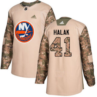 Youth New York Islanders #41 Jaroslav Halak Camo Authentic 2017 Veterans Day Stitched NHL Jersey