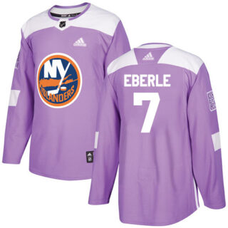 Youth New York Islanders #7 Jordan Eberle Purple Authentic Fights Cancer Stitched NHL Jersey