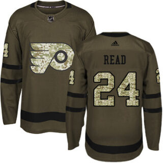 Youth Philadelphia Flyers #24 Matt Read Green Salute to Service Stitched NHL Jersey
