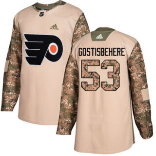 Youth Philadelphia Flyers #53 Shayne Gostisbehere Camo Authentic 2017 Veterans Day Stitched NHL Jersey