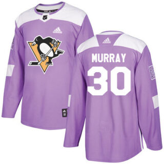 Youth Pittsburgh Penguins #30 Matt Murray Purple Authentic Fights Cancer Stitched NHL Jersey