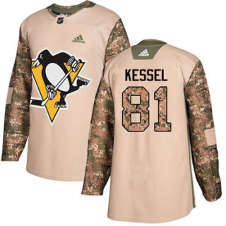 Youth Pittsburgh Penguins #81 Phil Kessel Camo Authentic 2017 Veterans Day Stitched NHL Jersey